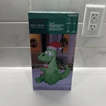Holiday Living 3.5 Dinosaur Santa Hat Airblown Inflatable Lighted Christmas New. Fixed Price $29.99.