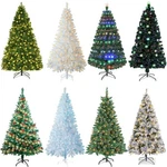 4/5/6/7FT Artificial Christmas Tree Pre Lit With Led Lights Stand Xmas Holiday. Fixed Price $51.99.