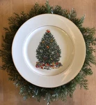 Royal Gallery Fine China Christmas Tree 6377 Dinner Plate. Fixed Price $25.00.