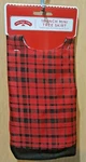 Holiday Time Red & Black Plaid Mini Tree Skirt, 18". Fixed Price $11.98.