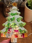 Midwest Cannon Fall Snow Covered Christmas Tree W/ Gifts Night Light Acrylic 6". Fixed Price $18.85.