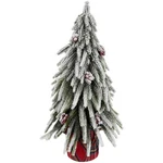 Northlight Flocked Downswept Pine Berries Artificial Christmas Tree Unlit 14". Fixed Price $30.23.
