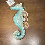 Nwt Large 8" Seahorse Coastal Nautical Christmas Holiday Ornament Shells, Beads. Fixed Price $20.00.