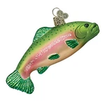 Old World Christmas Rainbow Trout Fishing Glass Ornament 12096 Free Box New. Fixed Price $19.87.