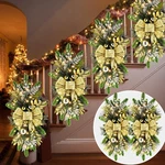Lyrow Pcs Christmas Artificial Swags 24" Xmas The Cordless Prelit Stairway .... Fixed Price $69.72.