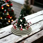 Department 56 Christmas Tree W/ Candy Canes Snow Village Town 40445871. Fixed Price $16.99.
