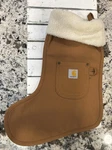 Carhartt Duck Canvas Khaki Brown Christmas Stocking. Fixed Price $32.00.