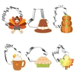 Hying 6PCS Fall Thanksgiving Cookie Cutters Set For Kids Baking, Stainless St.... Fixed Price $16.91.