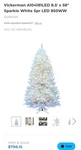 Vickerman 8.5' X 58" Flocked Slim Sierra 850WW - A862081LED. Fixed Price $499.99.