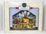 Byers Choice Nativity Wooden Advent Calendar Carolers Doors Christmas 2017 Nib. Fixed Price $129.99.