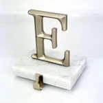 Letter Genuine Marble Monogram Stocking Holder Initial Xmas Holiday Wondershop. Fixed Price $31.99.