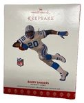 Barry Sanders Hallmark Keepsake Christmas Ornament 2017 Detroit Lions Nib Nfl. Fixed Price $39.99.