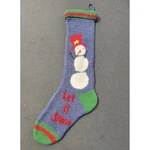 Pottery Barn Kids Christmas Stockings Snowman Wool Fair Isle Long Knit. Fixed Price $15.38.