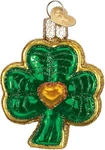 Shamrock Blown Glass St. Patrick's Day Decoration Christmas Ornament #36115. Fixed Price $17.99.