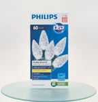 Philips 60CT Pure White Led C6 Faceted String Lights 19.6FT. Fixed Price $19.97.