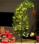 Guasslee Artificial Christmas Premium Hinged Pine Tree 2FT Includes Ornaments. Fixed Price $27.99.