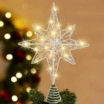 Dulefun Christmas 13.5 X 9.1 2 Inches, Silver Tree Toppers. Fixed Price $17.16.