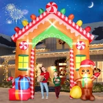 Funfanso 9 Ft Christmas Inflatable Archway Outdoor Decorations Gingerbread Ho.... Fixed Price $172.18.