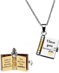Valentines Day Love You Gifts For Her To My Wife Necklace From Husband Book. Fixed Price $16.95.