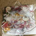 Savoir Vivre Holiday Spirit Christmas Tree Glass Platter 13.5" Japan. Fixed Price $16.00.