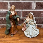 Department 56 Nativity Figurines Mary With Baby Jesus And Joseph Set Of 2. Fixed Price $33.99.