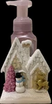 Bath Body Works Christmas Village House Soap Holder Glitter Snowman Reindeer. Fixed Price $24.99.