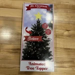 Mr. Christmas Animated Tree Topper Santa's Airplane Circles Believe. Fixed Price $75.00.