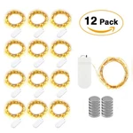 12 Pack 20 Led 6.6FT Battery Operated Mini Copper Wire String Fairy Lights. Fixed Price $11.90.