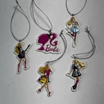 Barbie Christmas Tree Ornaments (5) Flat Holidays Rocking Shopping. Fixed Price $12.00.