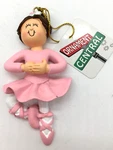 Brunette Ballerina Pink Christmas Tree Ornaments Central 4" Nos 2012. Fixed Price $11.95.