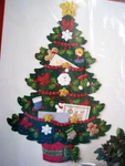 Bucilla Felt Applique Kit,christmas Tree,card HOLDER,WALLHANGING,DOOR,84826,NIP. Fixed Price $76.75.