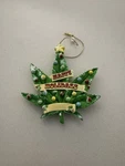 Kurt Adler 4" Resin Happy Holidaze Cannabis Leaf Marijuana Xmas Ornament. Fixed Price $7.99.