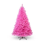Yuletime 6.5FT Pre-lit Pink Christmas Tree, Artificial Holiday Decorative Tre.... Fixed Price $176.26.