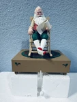 Hallmark Musical Rocking Santa Claus Christmas Stocking Hanger Vtg 1990 Video. Fixed Price $13.49.