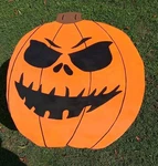 Disney The Nightmare Before Christmas Jack Skellington Pumpkin Head Yard Decor. Fixed Price $150.00.