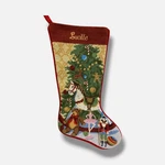 Sferra Red Velvet Toys Christmas Wool Stocking 19" "lucille". Fixed Price $87.83.