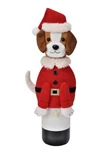 Christmas Nicholas Square Santa Puppy Dog Wine Bottle Cover Home Cor. Fixed Price $12.97.