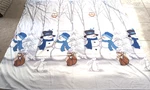 Skl Home Winter Friends Fabric Shower Curtain Snowman Bunnies. Fixed Price $11.97.