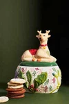Nwt Anthropologie Nathalie Lete Reindeer Cookie Jar. Fixed Price $72.00.
