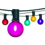 G40 Globe String Lights,frosted Multicolor Led Christmas With 27 Shatt.... Fixed Price $44.69.