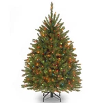 National Tree Company 4.5 Pre-lit Dunhill Fir Artificial 4FT 6IN, Green. Fixed Price $98.77.