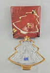 Studio Nova Spirit Gold Trim Christmas Tree Shaped Glass Candy Dish.. Fixed Price $9.50.