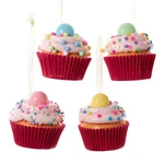 Bubblegum Cupcake Christmas Ornaments Set D4418 Spoonful Of Sugar Sweet Shop. Fixed Price $25.90.
