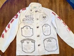 1930 S Pine Tree Denim Iu Fraternity Folk Art Autograph Chore Coat. Fixed Price $4500.00.