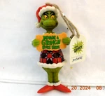 Jim Shore Enesco "beware Grinch Lives Here" Resin Ornament 5" Tall New W/tags. Fixed Price $15.00.