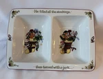 Portmeirion Studios Susan Winget "a Christmas Story" Divided Serving Dish 12 L. Fixed Price $29.00.
