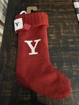 Wondershop Target Red Knit Christmas Stocking Letter Y Monogram 18" New. Fixed Price $14.99.