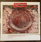 Celebrations The Night Before Christmas Holiday Crystal Decoration Plate 7IN. Fixed Price $9.99.