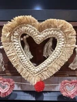 Natural Raffia Heart Wreath Threshold Target Valentine's Day Door Decoration. Fixed Price $13.99.