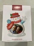 2022 Hallmark Grandkid Hugs Snowman Photo Holder Keepsake Christmas Ornament New. Fixed Price $10.95.